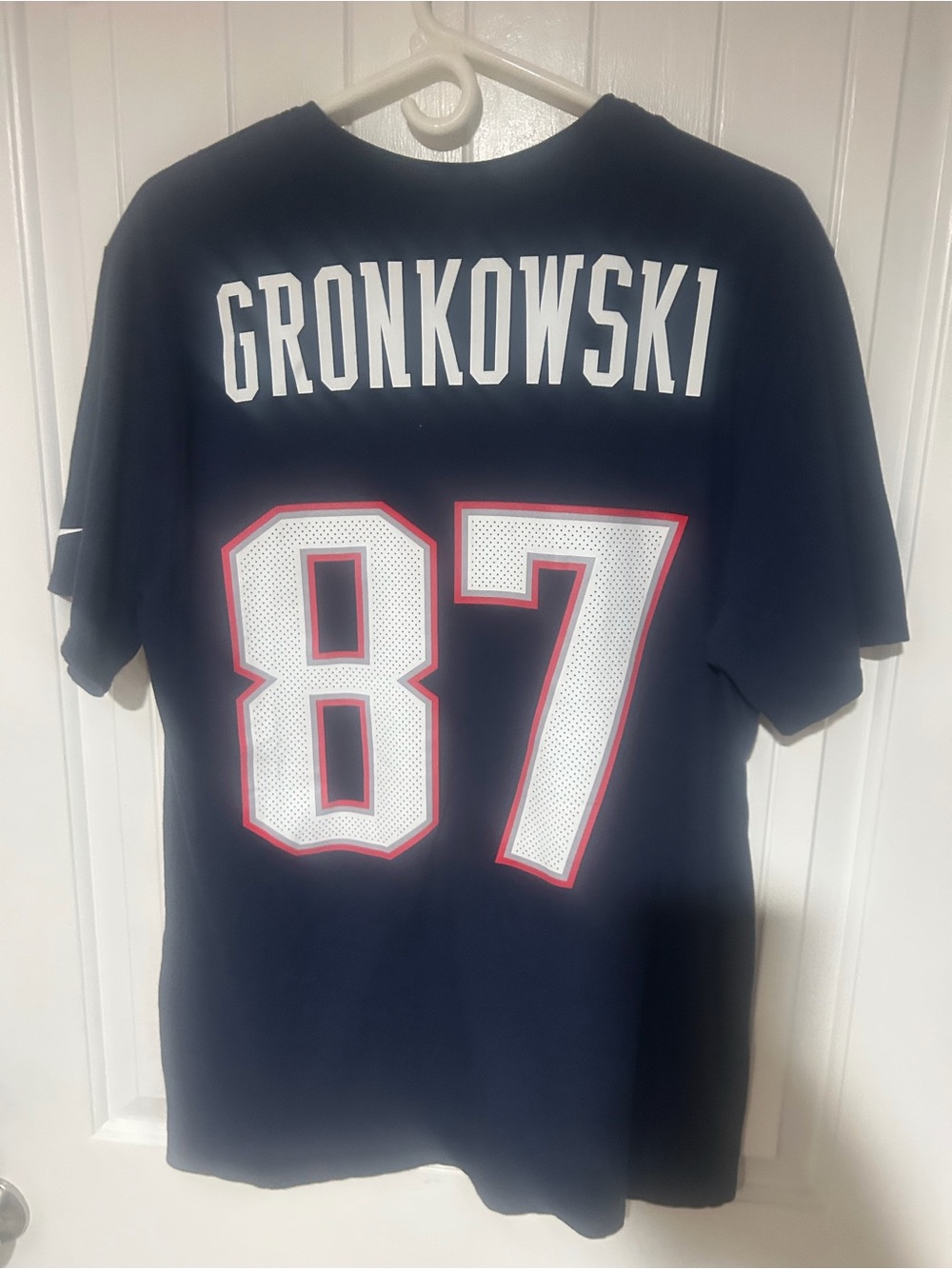 Men's size XL Nike Navy Gronkowski #87 Men’s Football tee shirt